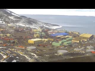 the end of the world. the ominous scenery of the mcmurdo valley in antarctica